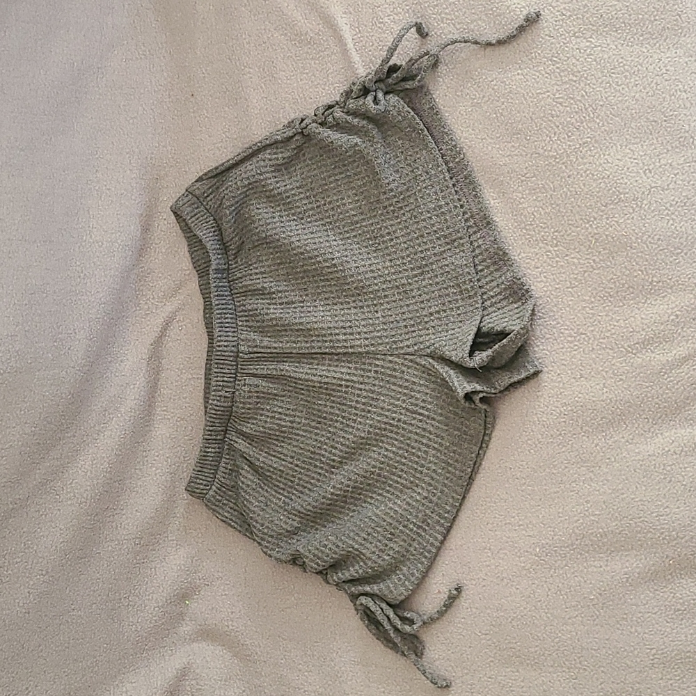 Short Shorts with Cinched Tie Sides